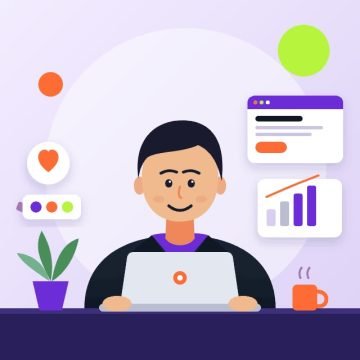 "Freelance web designer working on website design, Varanasi"